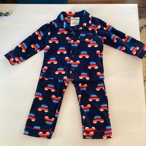 Baby Gap Disney Mickey toddler fleece pajamas 3T